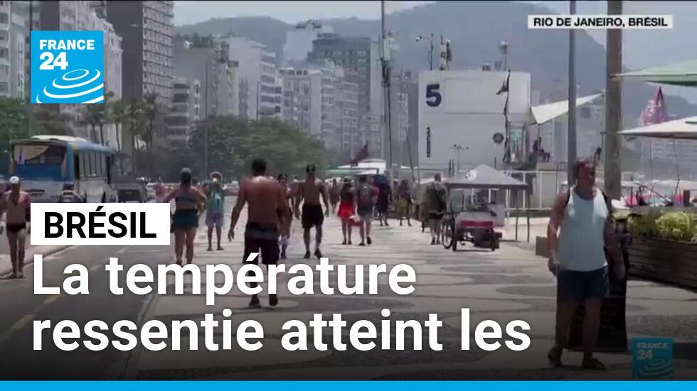 Canicule au Brésil la température ressentie atteint les 58,5 °C à Rio